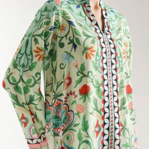 Mint Green Floral Suit