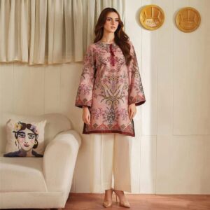 Exclusive Powder Pink Ethnic Unstitched Suit