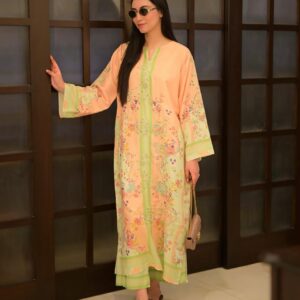 Luxury Pastel Bloom Unstitched Suit