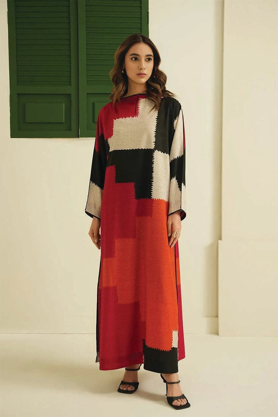 Statement Radiant Color Block Unstitched Suit