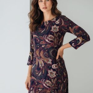 Paisley Elegance Printed Unstitched Suit